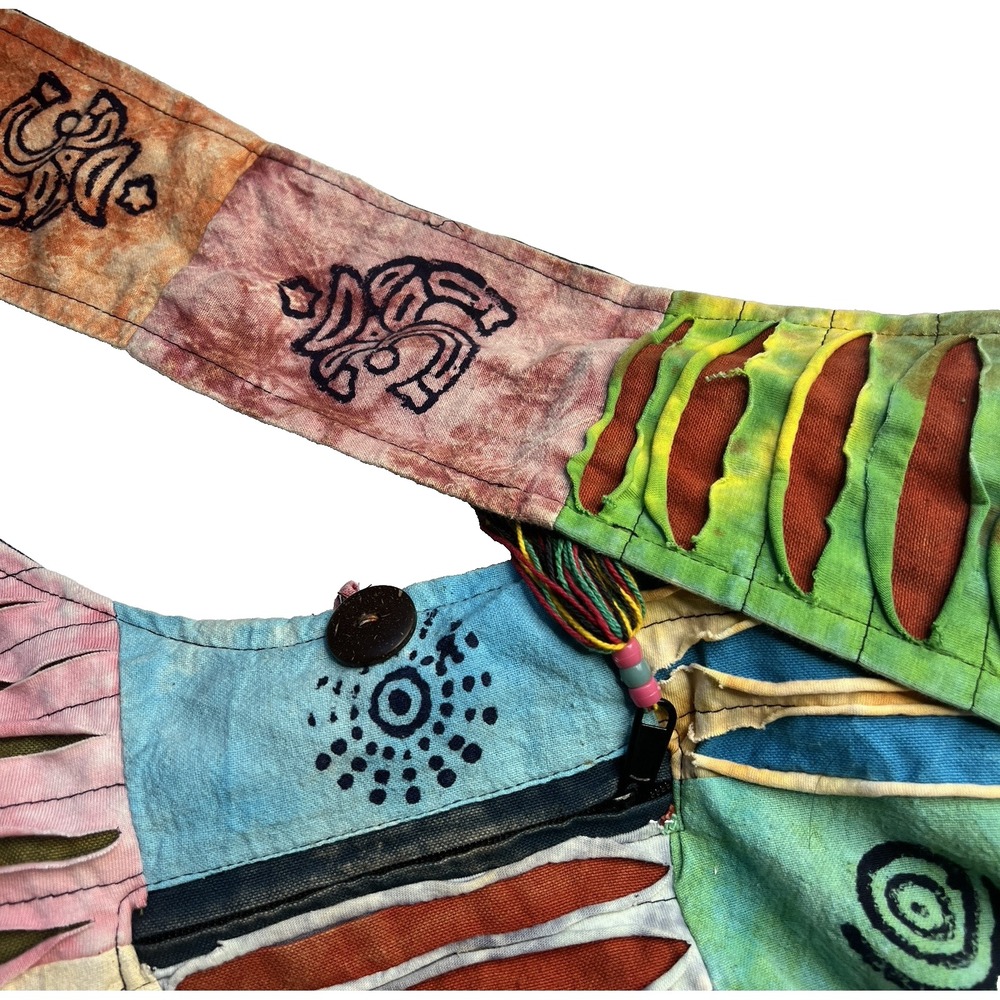 Hobo Hippie Festival Rave India Boutique Crossbody/ Shoulder Bag Women Patchwork - Picture 3 of 13
